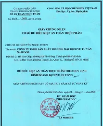 Chính Sách An Toàn Vệ Sinh Thực Phẩm & Nguồn Gốc Nguyên Liệu