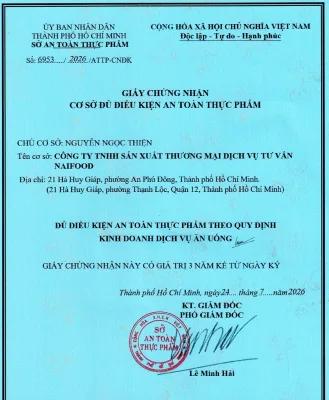 Chính Sách An Toàn Vệ Sinh Thực Phẩm & Nguồn Gốc Nguyên Liệu